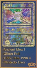 Ancient Mew (I) - PROMO - Glitter Foil ERROR 